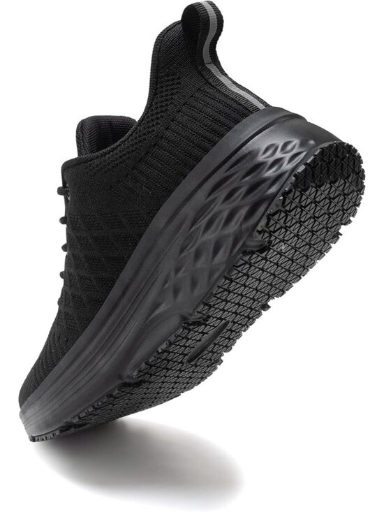 Amazon.com: BUHCFBO Black Non Slip Work Shoes for Women Food  Women\'s Black Non Slip Work Shoes Water Canva Resistant Walking Sneakers  Shoes